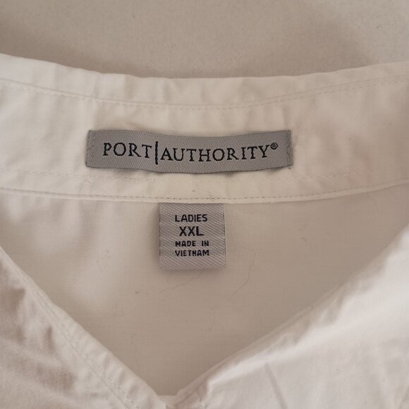 Port Authority Women’s White Button Up Shirt Size XXL NWT - Picture 7 of 16